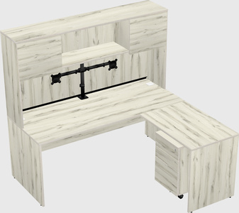 L-shaped office desk