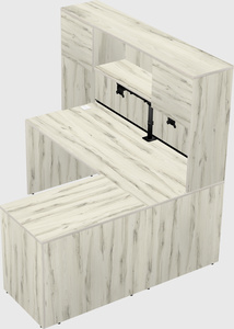 L-shaped office desk