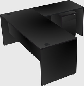 L-shaped office desk