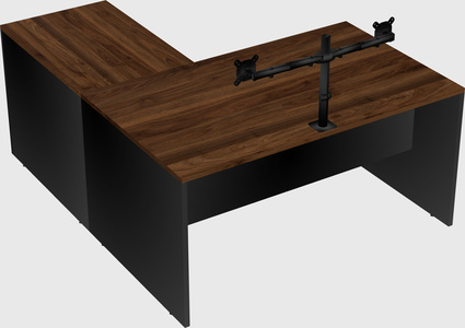L-shaped office desk