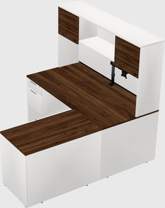 L-shaped office desk