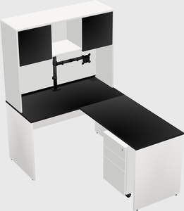 L-shaped office desk