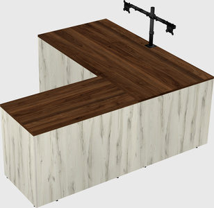 L-shaped office desk