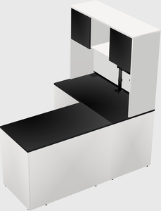 L-shaped office desk