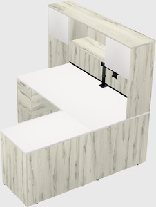 L-shaped office desk