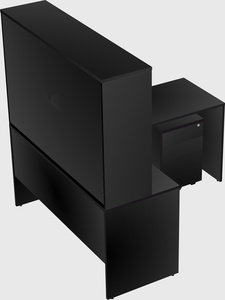 L-shaped office desk
