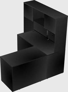 L-shaped office desk