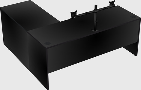 L-shaped office desk