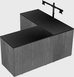 L-shaped office desk