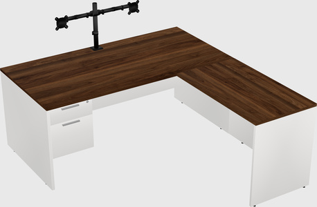 L-shaped office desk