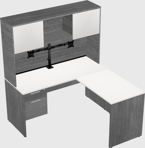 L-shaped office desk