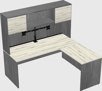 L-shaped office desk