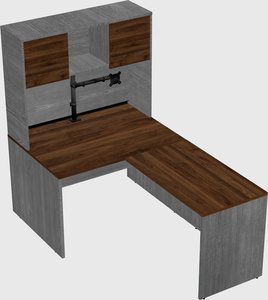 L-shaped office desk