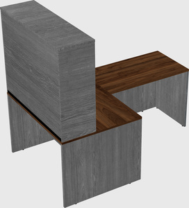 L-shaped office desk