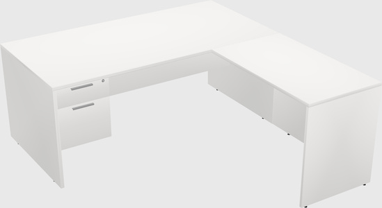 L-shaped office desk