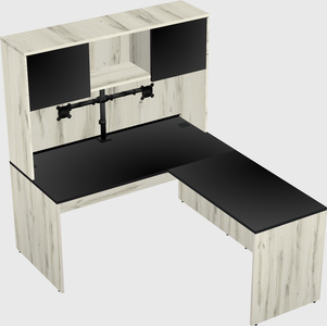 L-shaped office desk