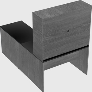 L-shaped office desk