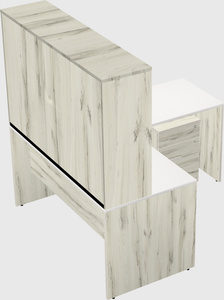 L-shaped office desk
