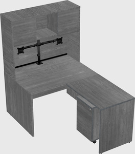 L-shaped office desk
