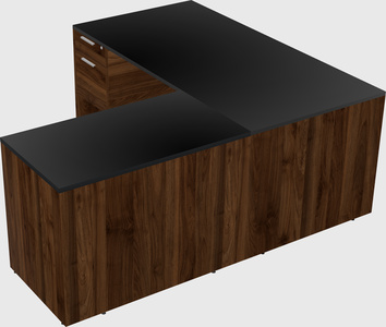 L-shaped office desk