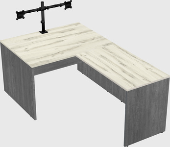 L-shaped office desk