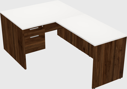 L-shaped office desk