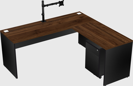 L-shaped office desk