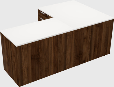 L-shaped office desk