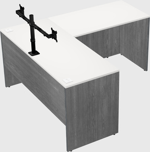 L-shaped office desk