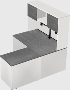 L-shaped office desk