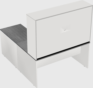 L-shaped office desk