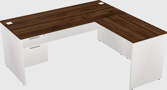 L-shaped office desk