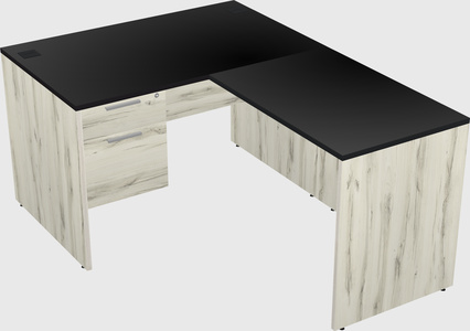 L-shaped office desk