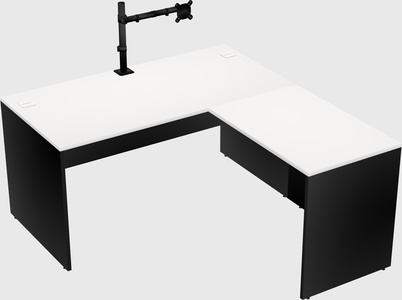 L-shaped office desk