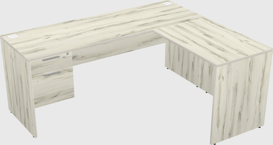 L-shaped office desk