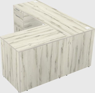 L-shaped office desk