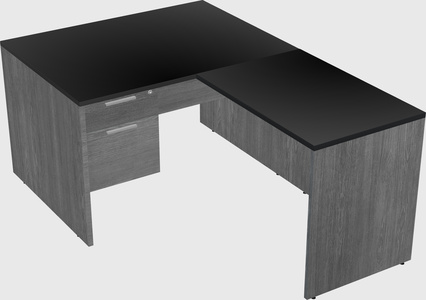 L-shaped office desk