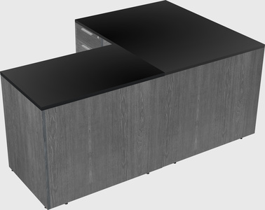 L-shaped office desk