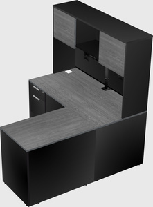 L-shaped office desk