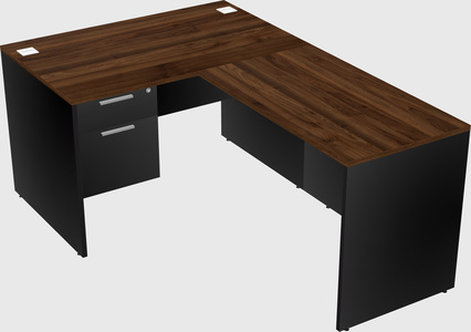 L-shaped office desk