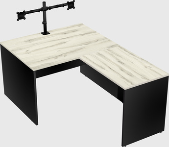 L-shaped office desk