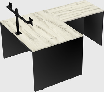 L-shaped office desk