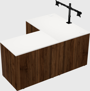 L-shaped office desk