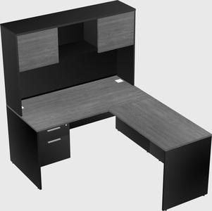 L-shaped office desk