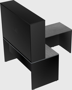 L-shaped office desk