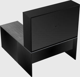 L-shaped office desk