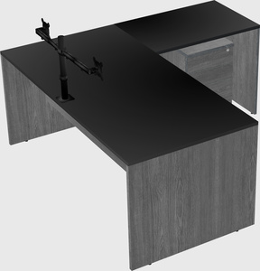 L-shaped office desk