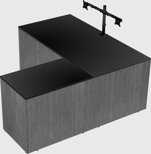 L-shaped office desk