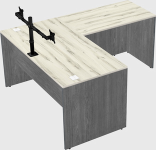 L-shaped office desk