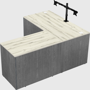 L-shaped office desk